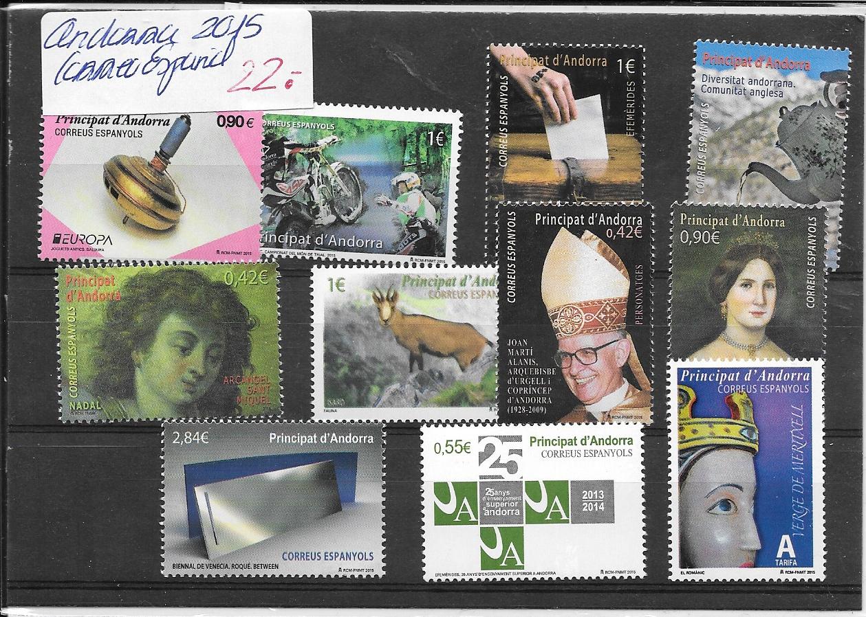 Andorra - Correo Español - Años completos - 2015 - **
