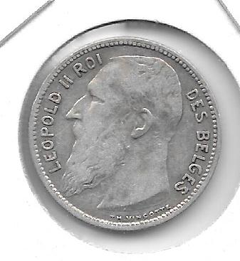 Monedas - Europa - Belgica - 57.1 - 1904 - franc - plata - Click en la imagen para cerrar