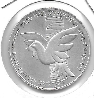Monedas - Asia - Israel - 220 - 1991 - 1 new sheqel - plata - Click en la imagen para cerrar