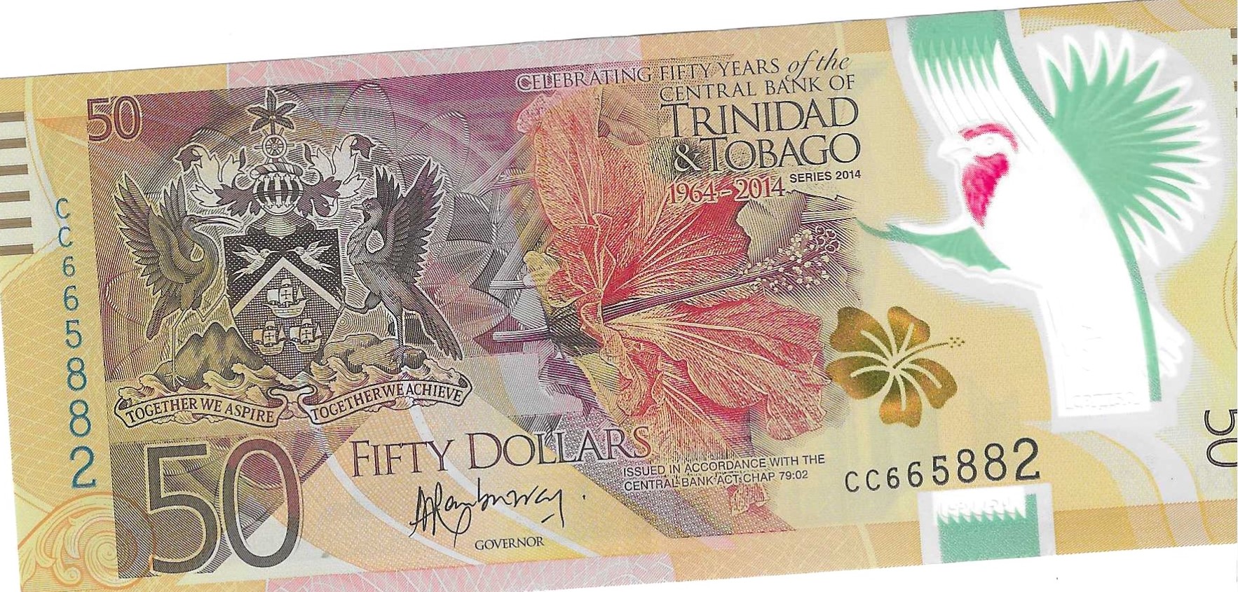 Billetes - America - Trinidad y Tobago - 54 - SC - 2014 - 50 dolares - Num.ref: CC665882