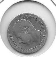 Monedas - España - Alfonso XII (29-XII-1874/28-XI) - 38 - Año 1881 - 50 ct - Click en la imagen para cerrar