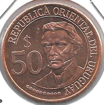 Monedas - America - Uruguay - 139 - Año 2011 - 50 Pesos - Click en la imagen para cerrar