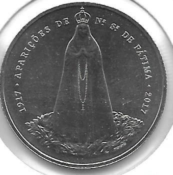 Monedas - Euros - 2 -5&euro; - Portugal - A&ntilde;o 2017 - F&aacute;tima - Click en la imagen para cerrar