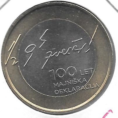 Monedas - Euros - 3&euro; - Eslovenia - A&ntilde;o 2017 - Declaraci&oacute;n de Mayo - Click en la imagen para cerrar