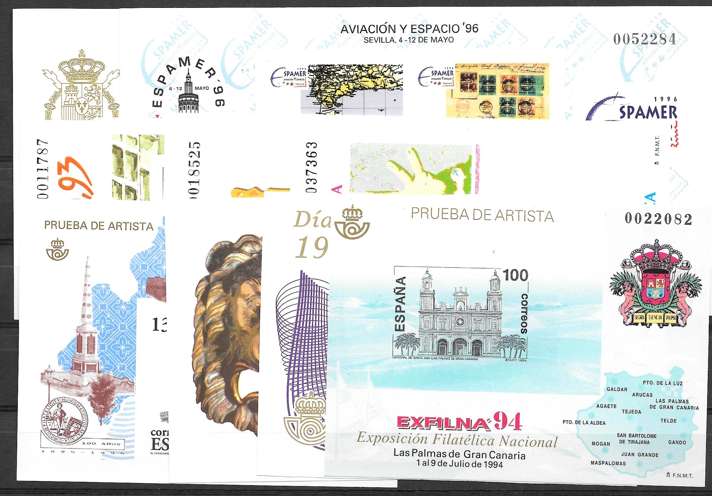 Oferta 10 Pruebas filatélicas