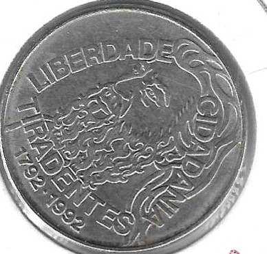 Monedas - America - Brasil - 625 - 1992 - 5000 cruzerios - plata - Click en la imagen para cerrar