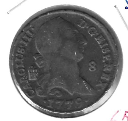 Monedas - EspaÃ±a - Carlos III, Archiduque de Austri - 76 - 1779 - 8 maravedis - Segovia - Click en la imagen para cerrar