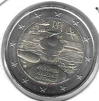 Monedas - Euros - 2€ - Francia - - SC - 2026 - 400 Aniversario Marina - Click en la imagen para cerrar