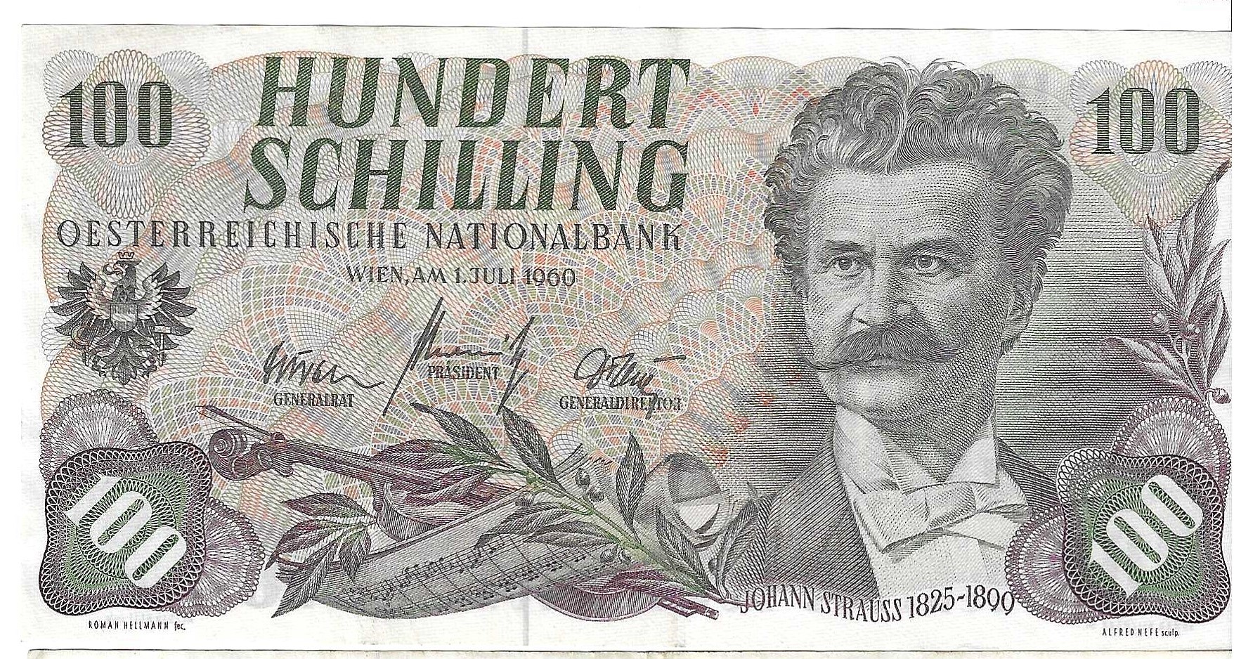 Billetes - Europa - Austria - 138 - SC - 1960 - 100 shillings - Num.ref: F9920111I