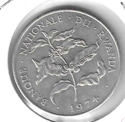 Monedas - Africa - Ruanda - 14.1 - 1974 - 10 francos - Click en la imagen para cerrar