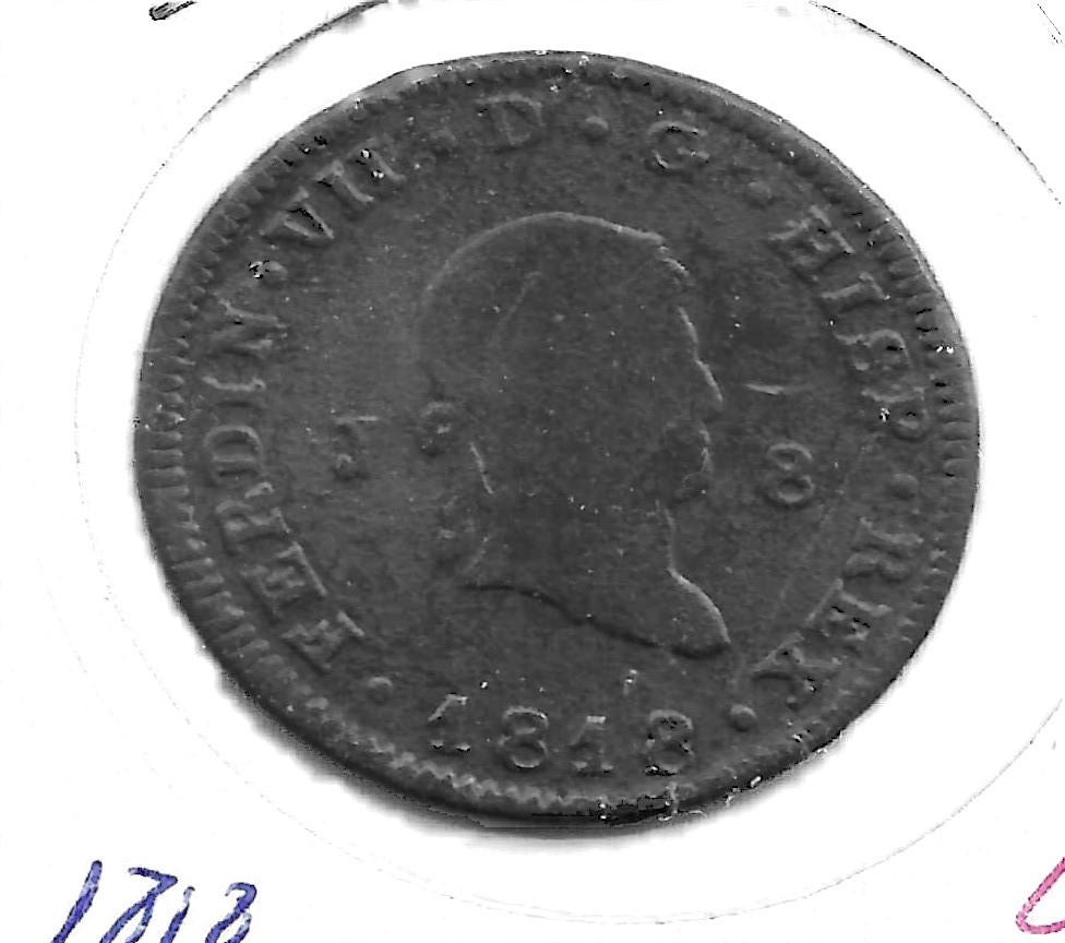 Monedas - España - Fernando VII (1808 - 1833) - 135 - 1818 - 8 maravedis