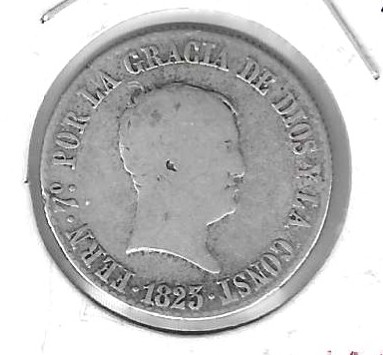 Monedas - EspaÃ±a - Fernando VII (1808 - 1833) - 917 - 1823 - 4 reales - Madrid - plata - Click en la imagen para cerrar