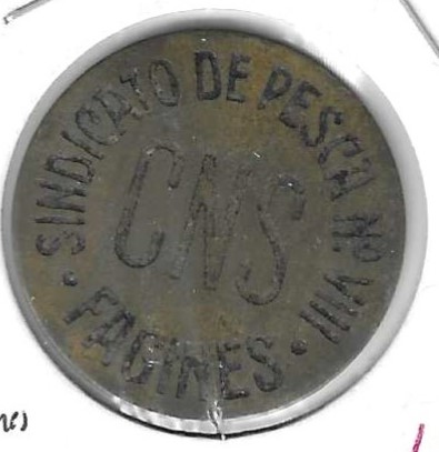 Monedas - Fichas Cooperativas y vales - - Sindicato de Pesca - Fagines - CNS - Click en la imagen para cerrar