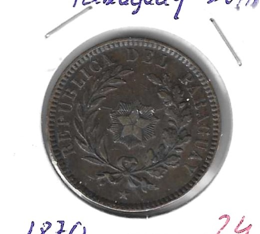 Monedas - America - Paraguay - 3 - 1870 - 2 ctm - Click en la imagen para cerrar