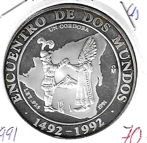 Monedas - America - Nicaragua - 77 - 1991 - cordoba - plata - Click en la imagen para cerrar