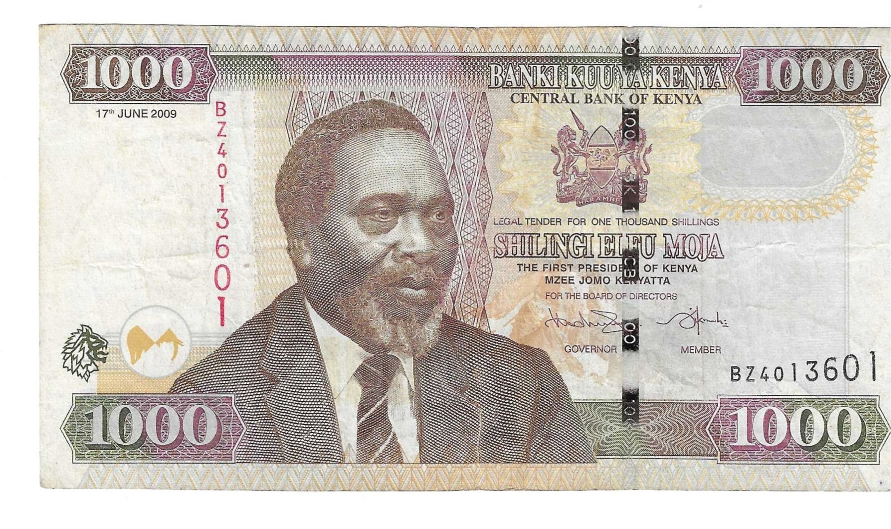 Billetes - Africa - Kenya - 51d - MBC- - 2009 - 100 shilling - Num.ref: BZ4013601