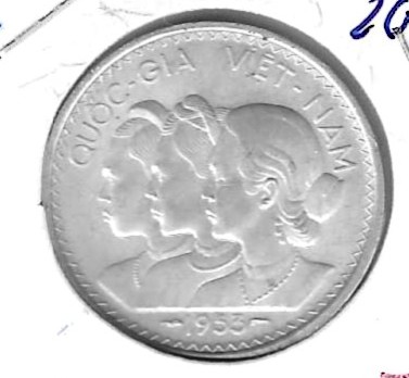 Monedas - Asia - Vietnam del Sur - - 1953 - 20 su - Click en la imagen para cerrar