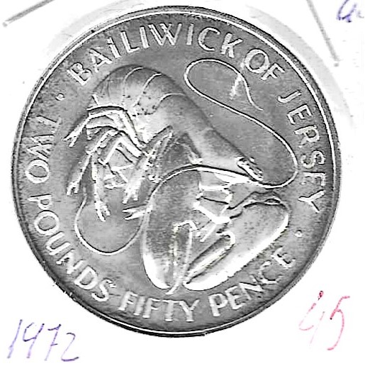 Monedas - Europa - Jersey - 38 - 1972 - 2 pound - plata - Click en la imagen para cerrar
