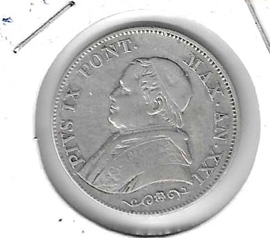 Monedas - Europa - Italia (Estados Italianos) - 1377.2 - 1866 - lira - plata - Estados Papales - Click en la imagen para cerrar