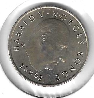 Monedas - Europa - Noruega - 482 - 2008 - 10 corona - Click en la imagen para cerrar