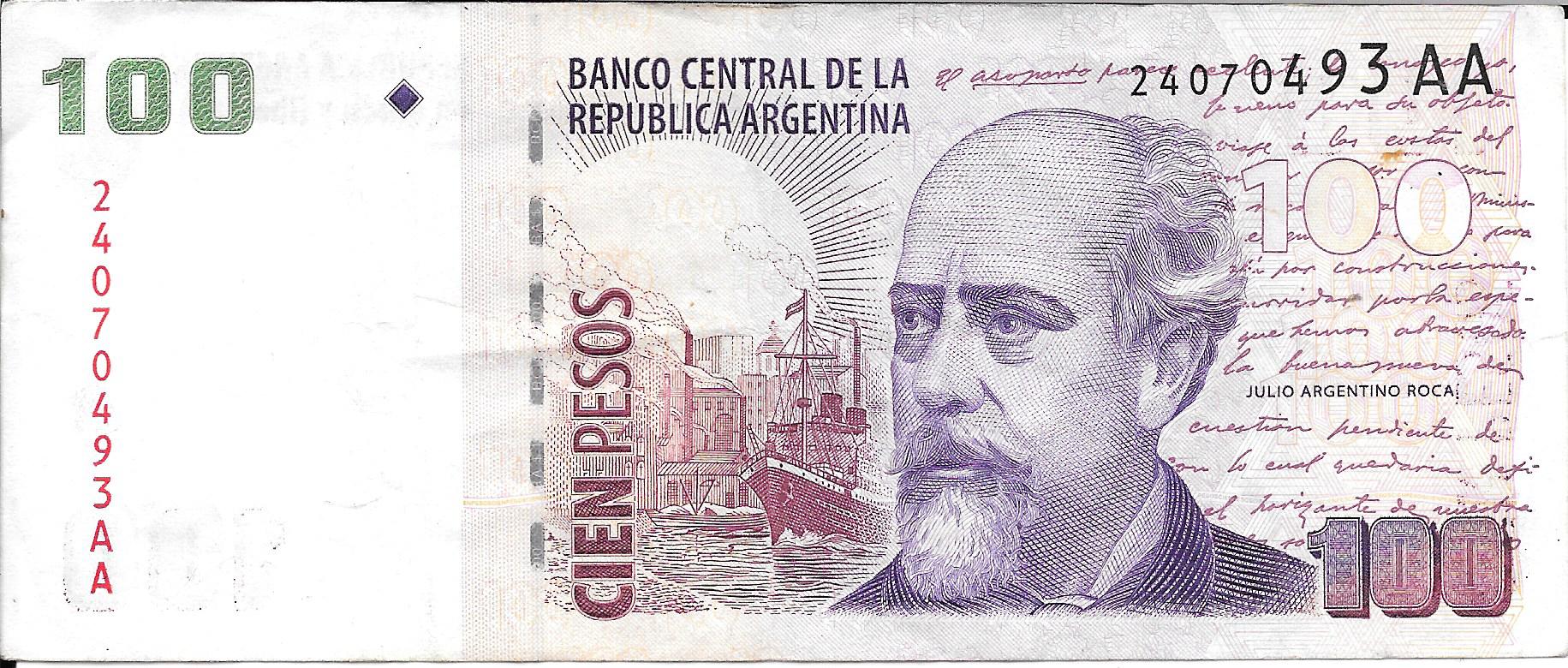 Billetes - America - Argentina - 351 - mbc- - 1999 - 100 pesos - Num.ref: 24070493AA