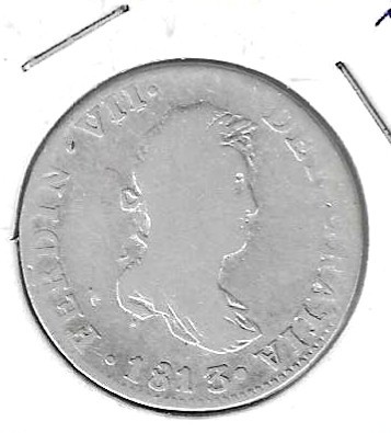 Monedas - EspaÃ±a - Fernando VII (1808 - 1833) - 778 - 1813 - 2 reales - plata - Click en la imagen para cerrar