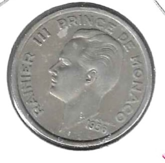 Monedas - Europa - Monaco - 134 - 1956 - 100 francos - Click en la imagen para cerrar