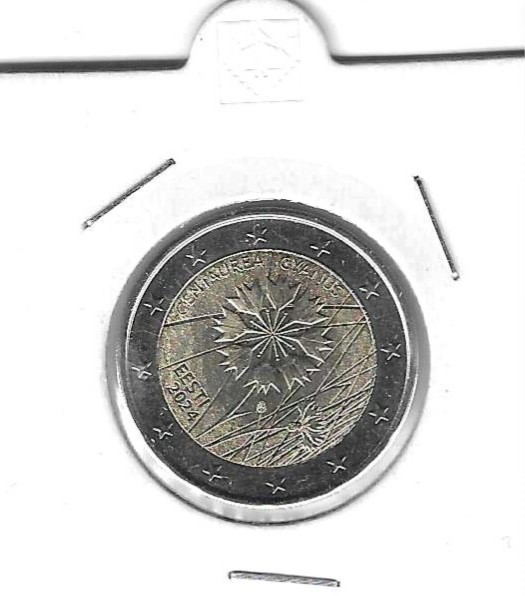 Monedas - Euros - € - Estonia - SC - 2024 - Flor Nacional