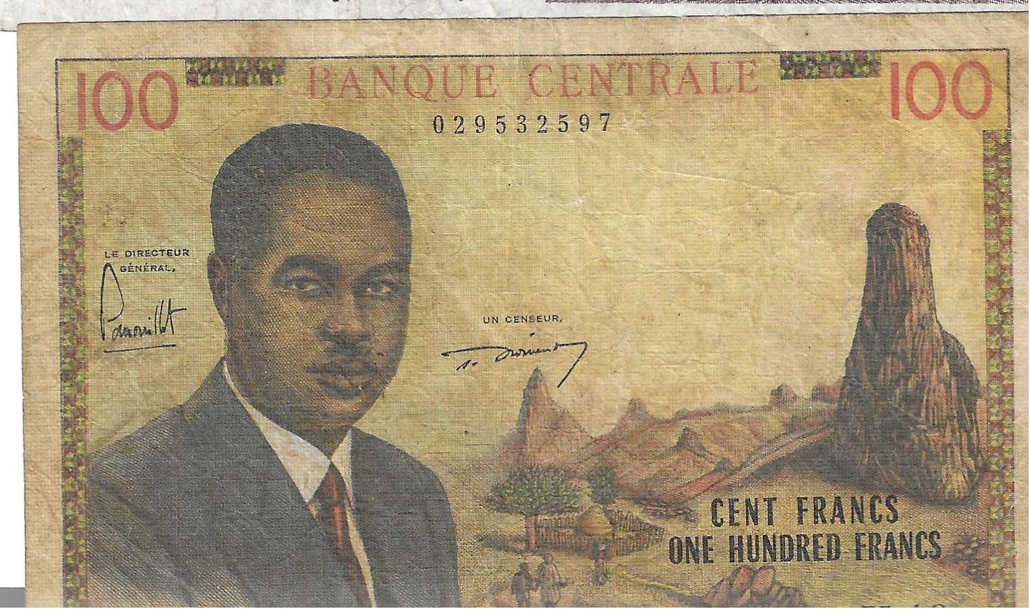Billetes - Africa - Camerun - 10 - BC+ - 1962 - 100 francos - Num.ref: 32597