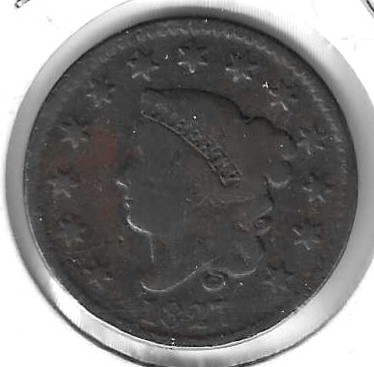 Monedas - America - Estados Unidos - 45 - 1827 - ct - Click en la imagen para cerrar