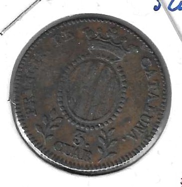Monedas - EspaÃ±a - Isabel II (1833 - 1868) - 148 - 1841 - 3 cuart - Click en la imagen para cerrar