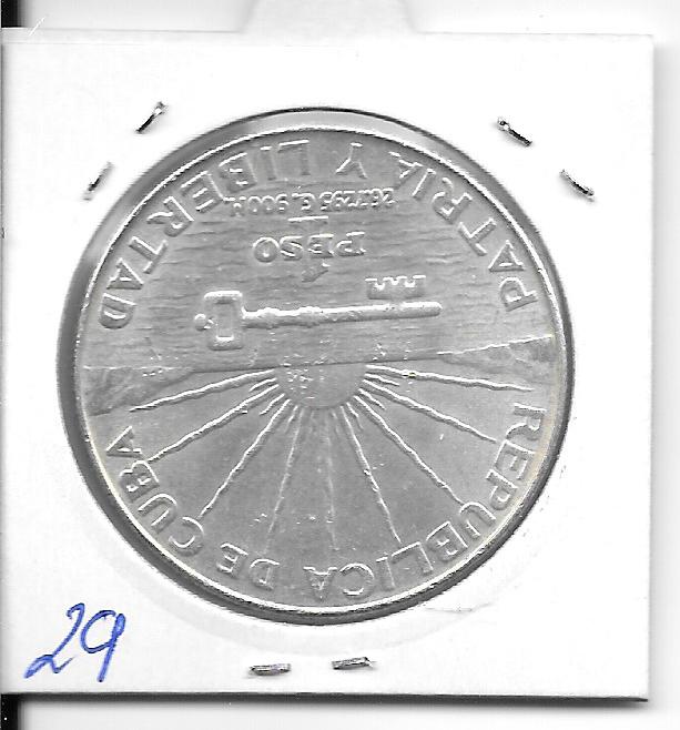 Monedas - America - Cuba - 29 - 1953 - peso - plata - Click en la imagen para cerrar