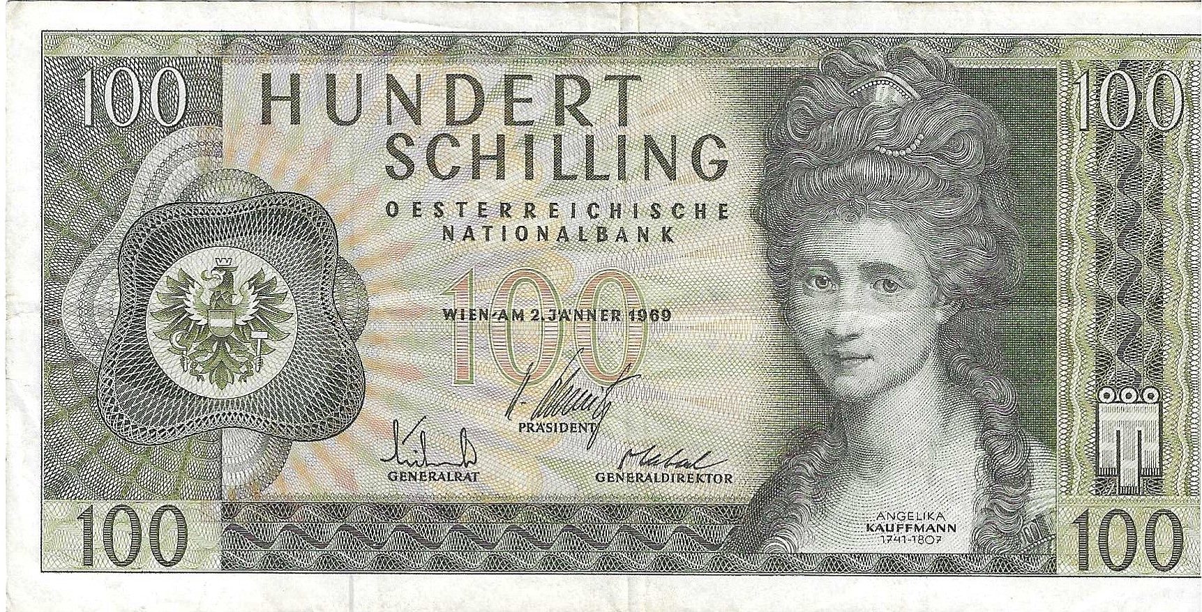 Billetes - Europa - Austria - 145 - MBC - 1969 - 100 shillings - Num.ref: I949161B