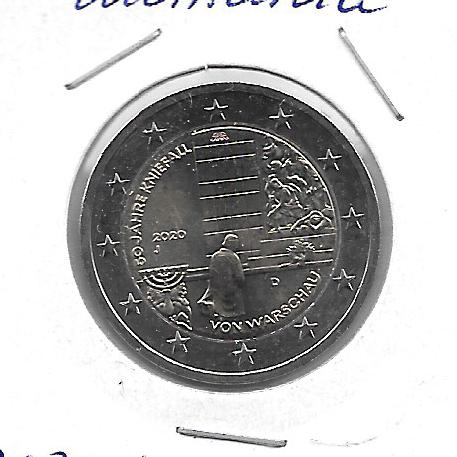 Monedas - Euros - 2€ - Alemania - 2020 - SC - Genuflexión Varsovia - Click en la imagen para cerrar