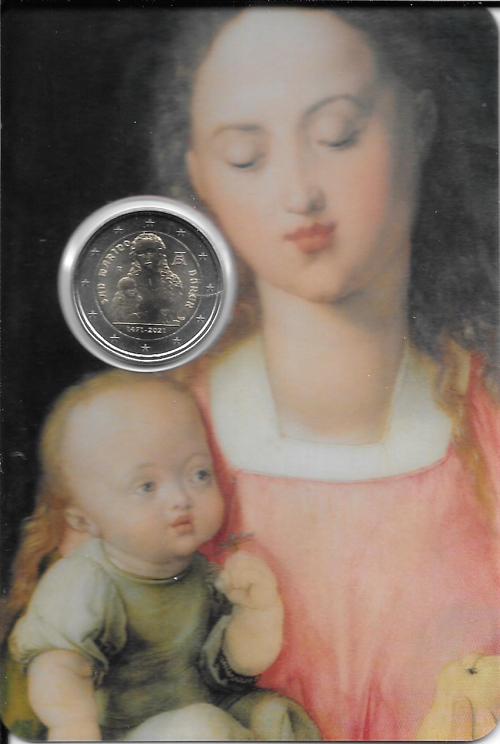 Monedas - Euros - 2€ - San Marino - SC - 2021 - Albrecht Durer