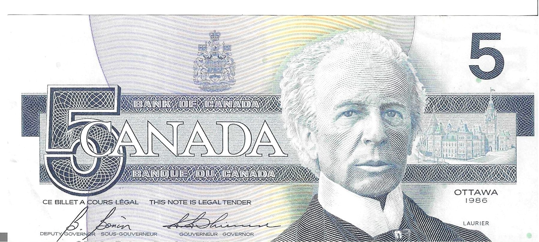 Billetes - America - Canada - 95 - MBC - 1996 - 5 dolares - Num.ref: GPK2300156