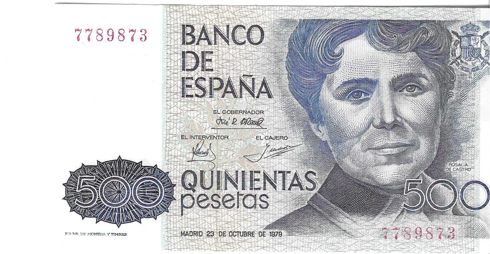 Billetes - España - Juan Carlos I (1975 - 2014) - 500 ptas - 529 - SC - 1979 - Num.ref: 7789873 - sin serie