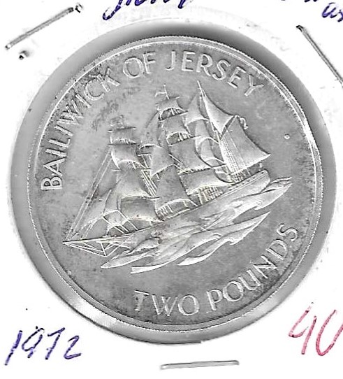 Monedas - Europa - Jersey - 37 - 1972 - 2 pound - plata - Click en la imagen para cerrar