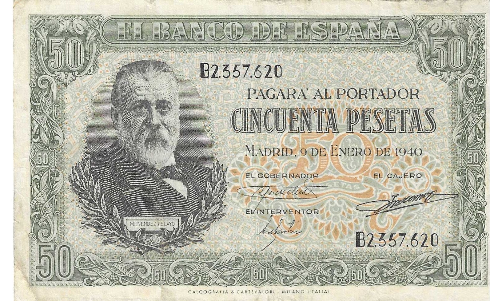 Billetes - España - Estado Español (1936 - 1975) - 50 ptas - 481 - MBC - 1951 - Num.ref: B2357620