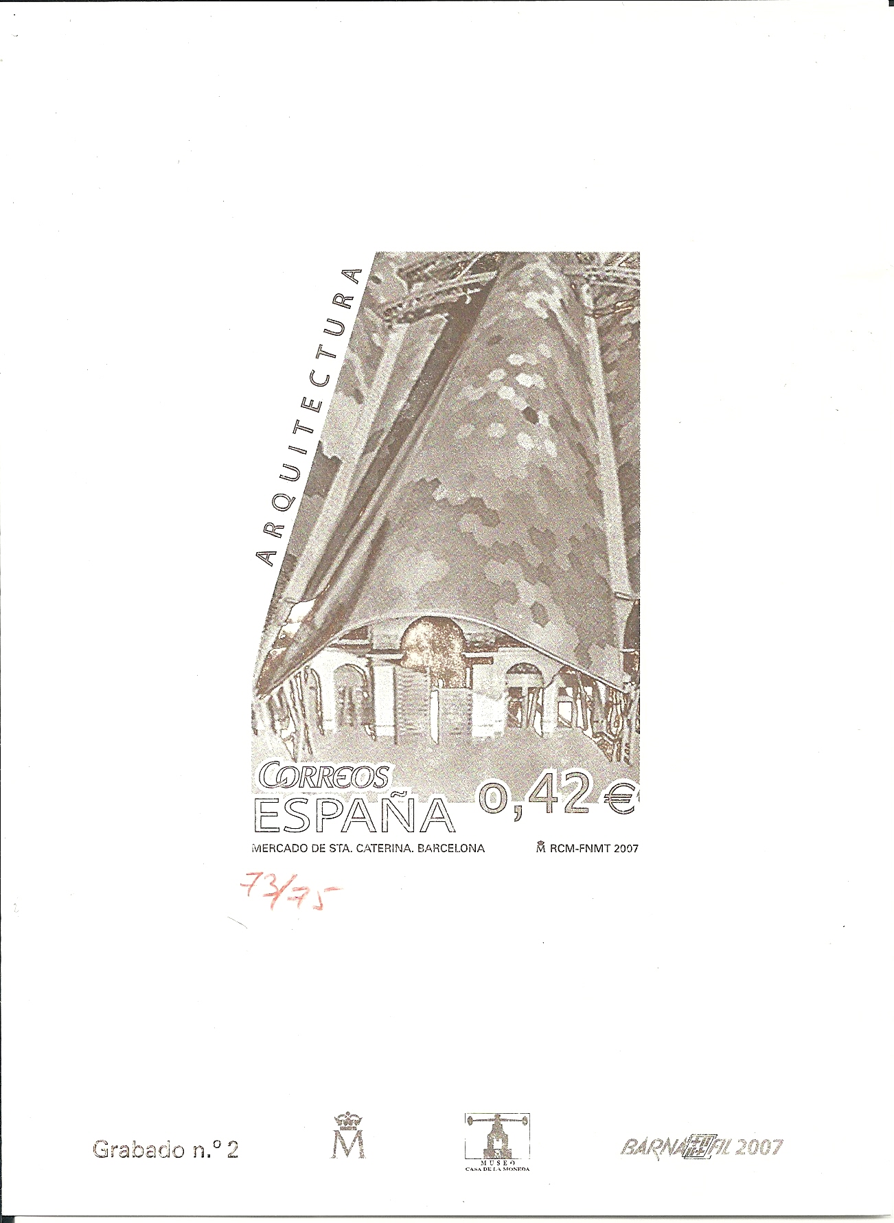 <div>Grabados - N&ordm; 2 - A&ntilde;o 2007 - Mercado de Santa Caterina - N&uacute;meros Rojos</div>