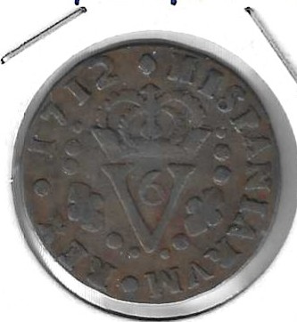 Monedas - EspaÃ±a - Isabel II (1833 - 1868) - 197 - 1838 - 6 cuartos - Barcelona - Catalunya - Click en la imagen para cerrar