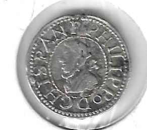 Monedas - EspaÃ±a - Felip III (1598 - 1621) - 384 - 1619 - 1/2 croat - plata - Barcelona - Click en la imagen para cerrar
