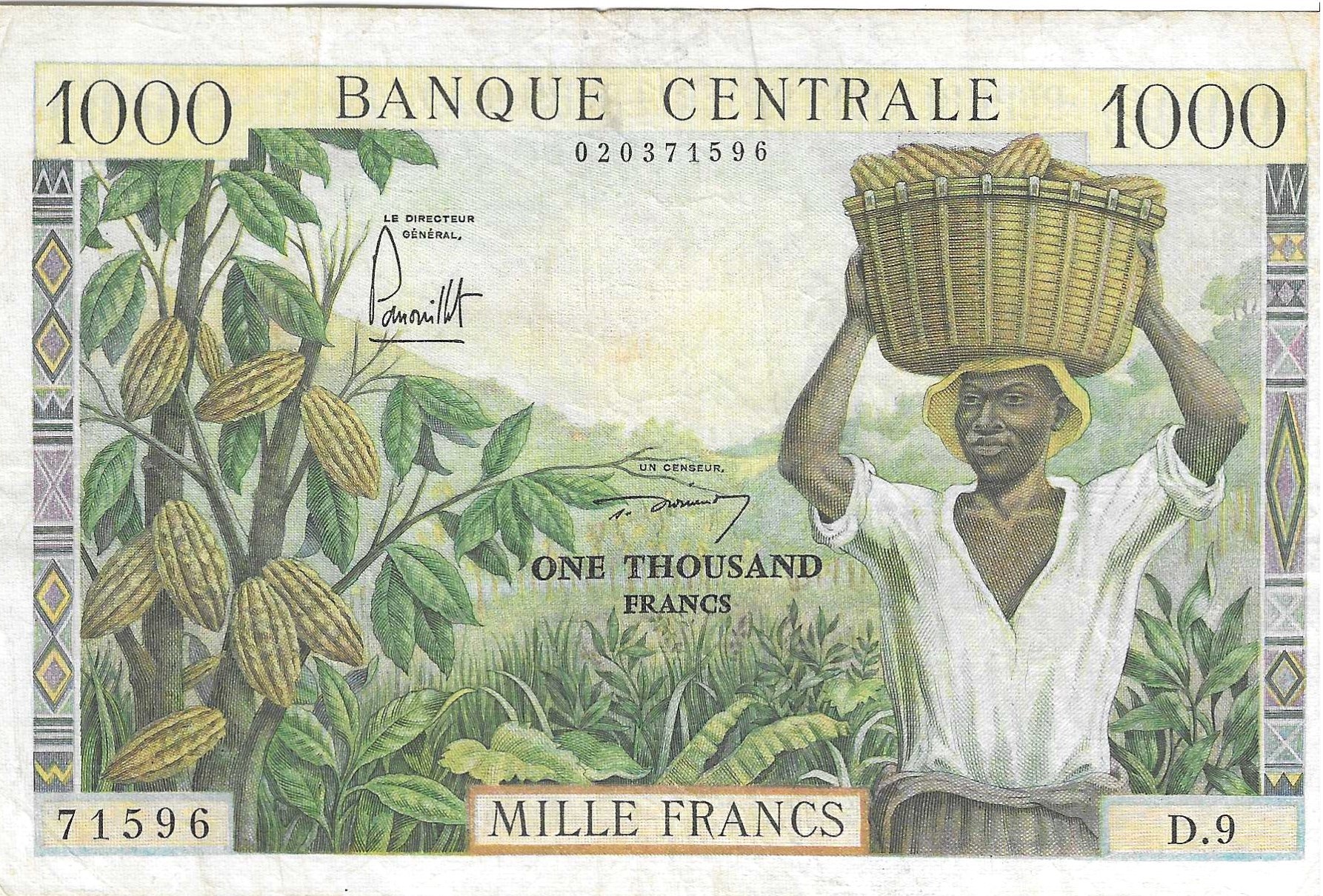 Billetes - Africa - Camerun - 12 - MBC+ - 1962 - 1000 francos - Num.ref: 71596