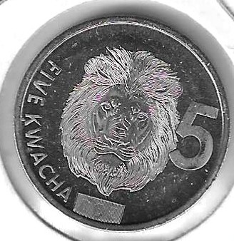 Monedas - Africa - Zambia - 479 - 2024 - 5 kwacha - Click en la imagen para cerrar