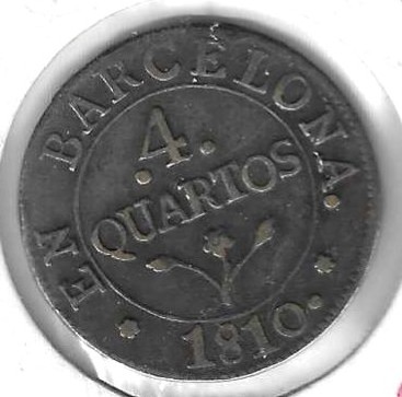 Monedas - EspaÃ±a - Jose NapoleÃ³n (1808 - 1814) - 18 - 1810 - 4 quartos - Barcelona - Click en la imagen para cerrar