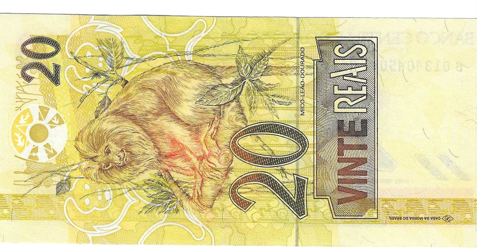Billetes - America - Brasil - 250 - SC - 2008 - 20 reais - Num.ref: B0134045061A