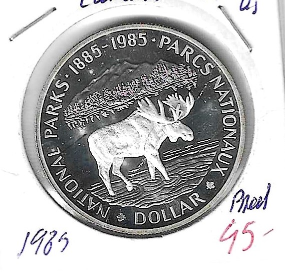 Monedas - America - Canada - 143 - 1985 - dolar - plata - Click en la imagen para cerrar