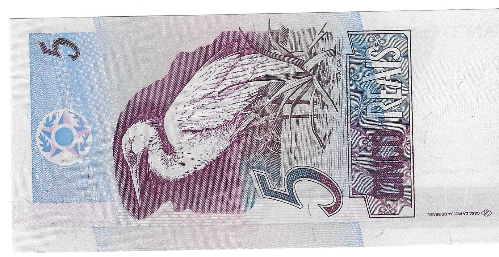 Billetes - America - Brasil - 244 - MBC+ - 1994 - 5 reais - Num.ref: B7994063137C