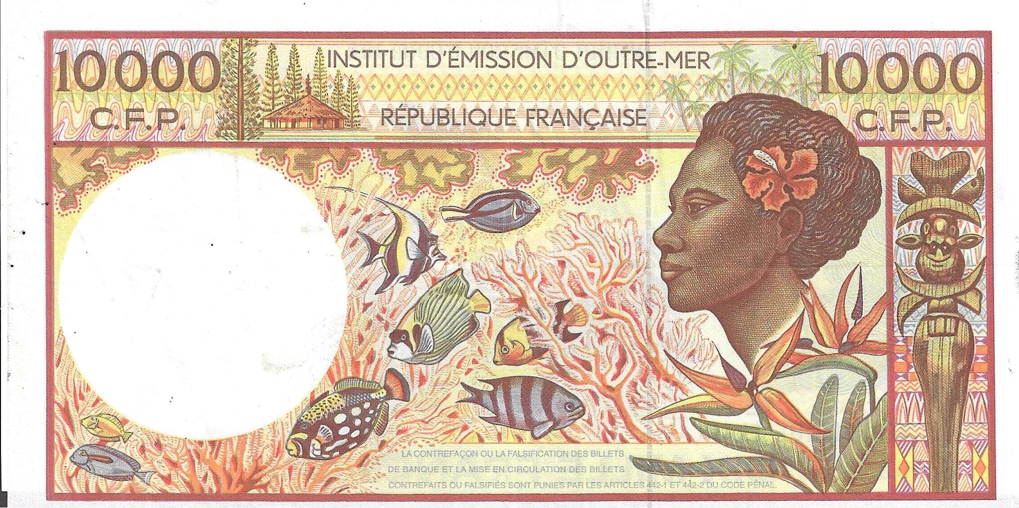 Billetes - Europa - Francia (establ. ultramar) - 4 - MBC+ - 1985 - 10000 francos - Num.ref: 251472