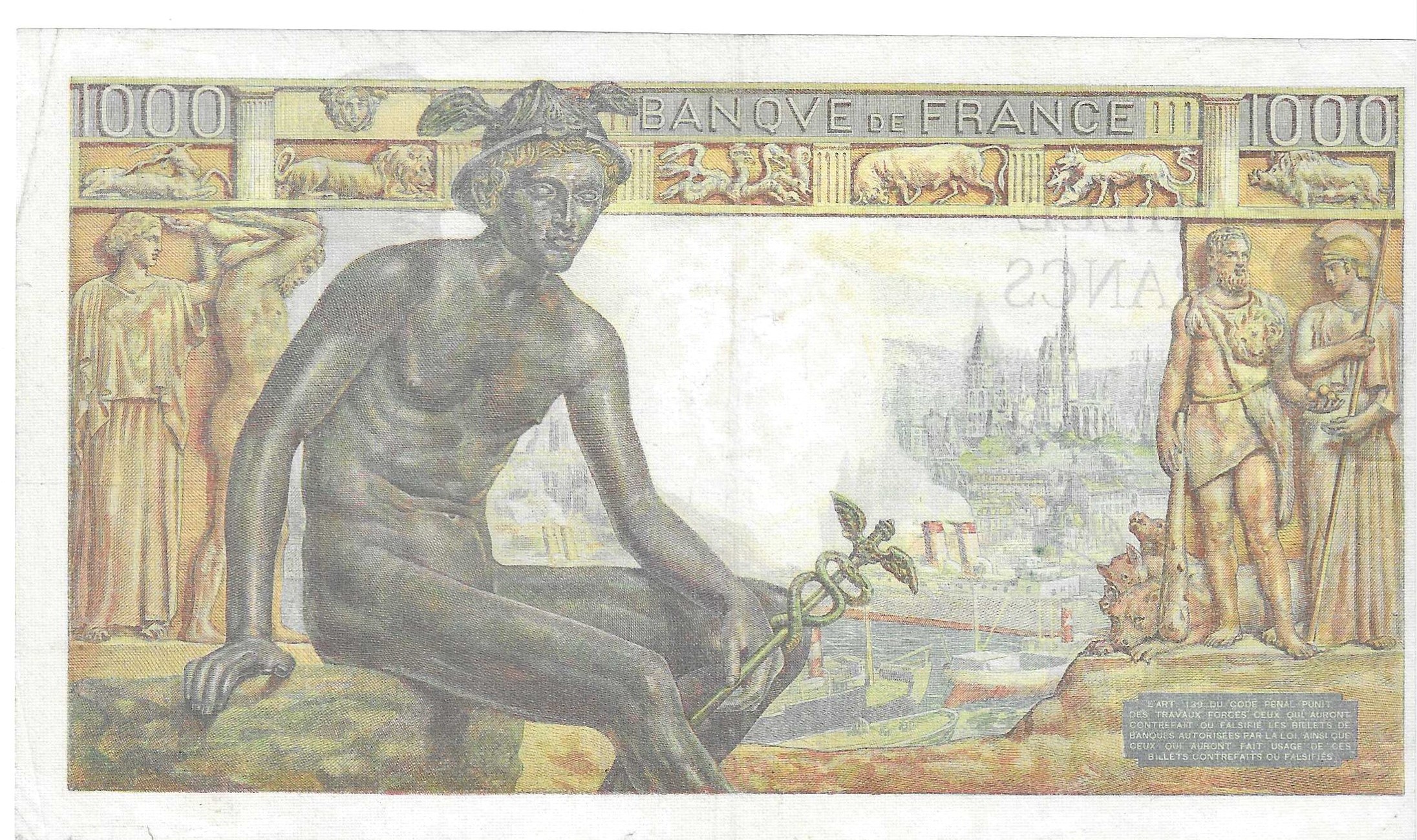 Billetes - Europa - Francia - 130 - MBC+ - 1948 - 1000 francos - Num.ref: E458